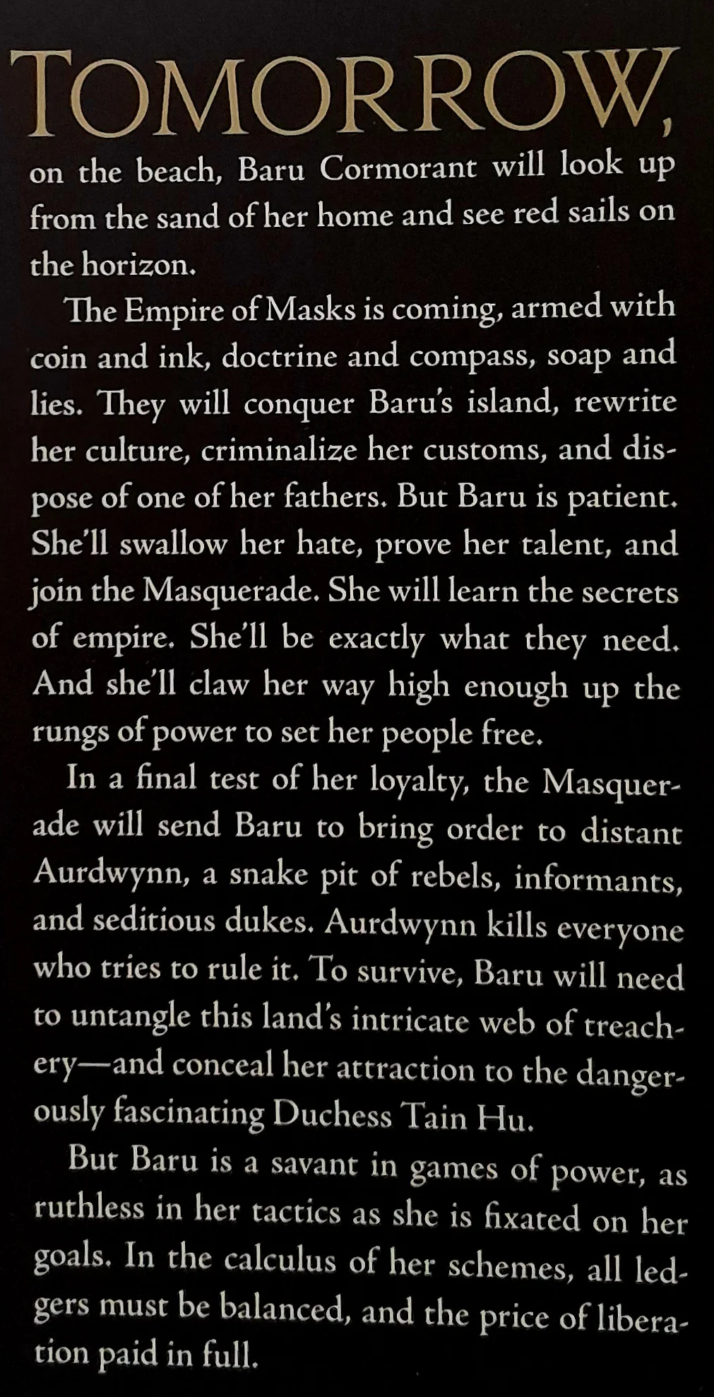THE TRAITOR BARU CORMORANT - Seth Dickinson - Image 3