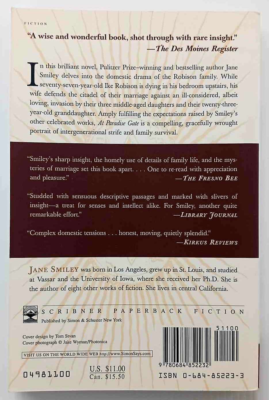 AT PARADISE GATE - Jane Smiley - Image 2