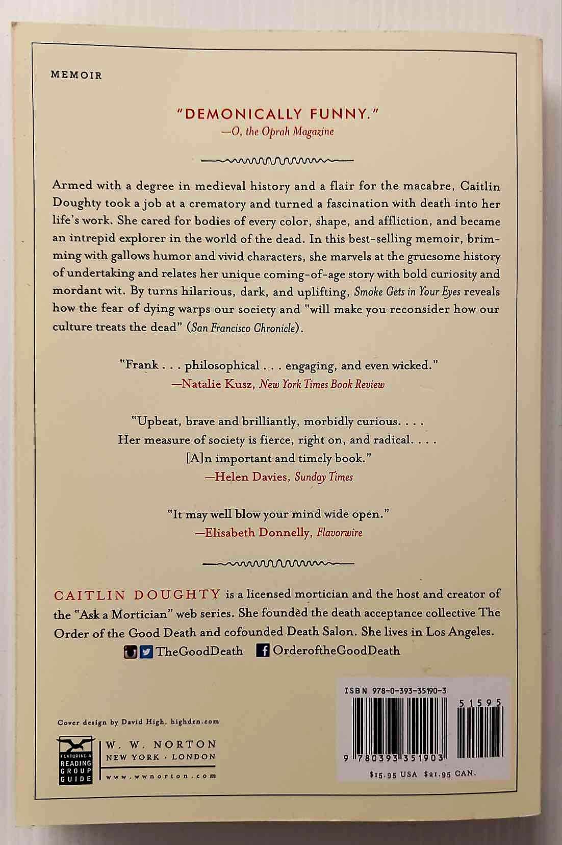 SMOKE GETS IN YOUR EYES - Caitlin Doughty - Image 2