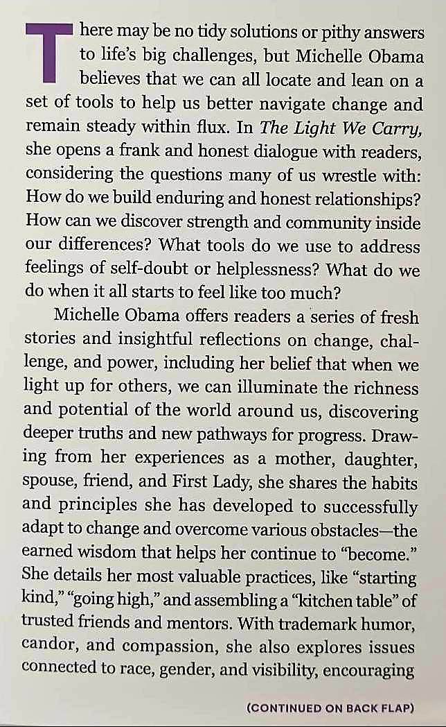 THE LIGHT WE CARRY - Michelle Obama - Image 3