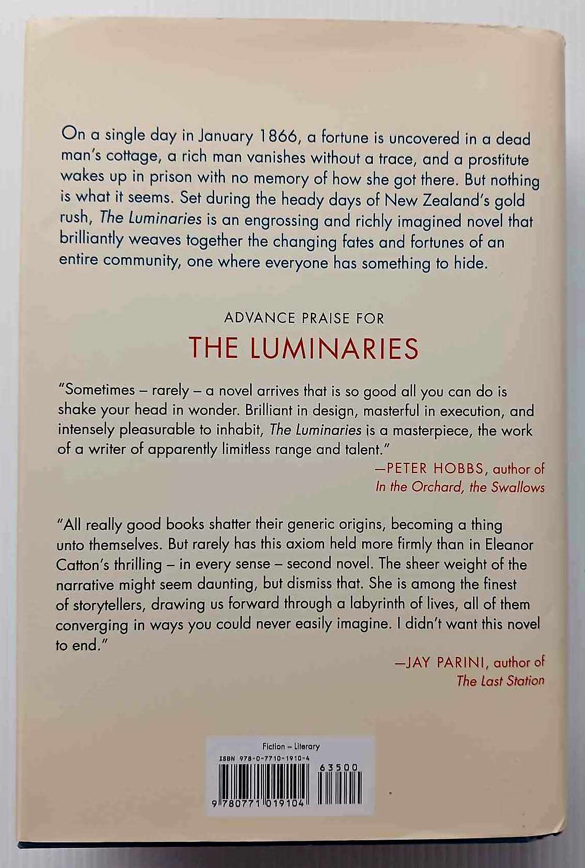THE LUMINARIES - Eleanor Catton - Image 2
