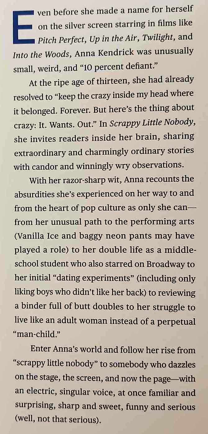 SCRAPPY LITTLE NOBODY - Anna Kendrick - Image 3